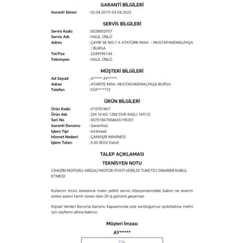 Vestel Servisi Yanlış Arıza Tespitiyle Mağduriyet Yaşattı