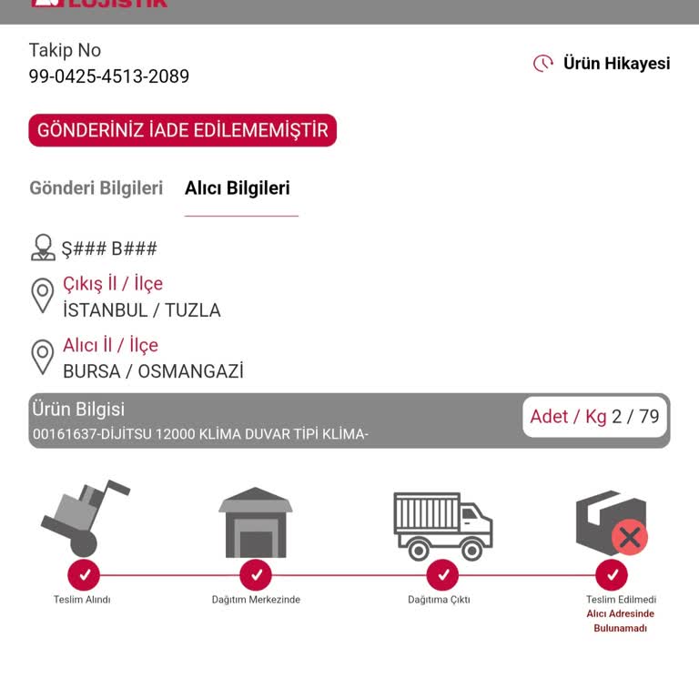 Klimam Teslim Edilmedi, Bilgi Ve İade Talep Ediyorum!