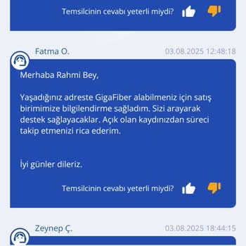 Adres Değişikliği Sonrası Fiber Nakil Sürecinde Gecikme