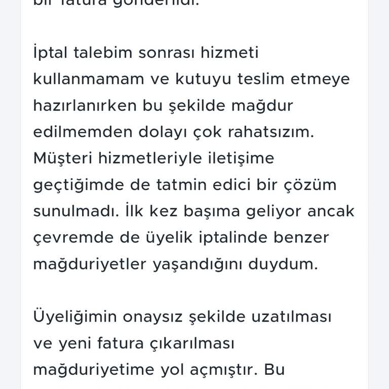 Onaysız Üyelik Uzatımı Ve Haksız Fatura Mağduriyeti