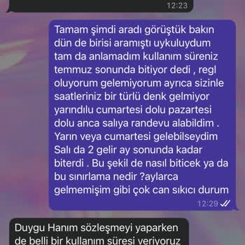 Sözleşme Ve Hizmette Tutarsızlık, Müşteri Memnuniyeti Yok