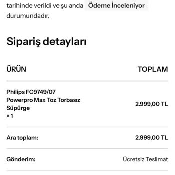 Sipariş Sonrası Ürün Teslim Edilmedi Ve İletişim Kurulamadı