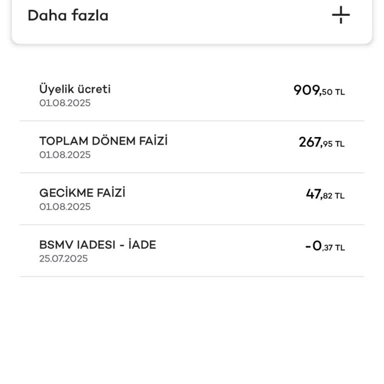 Kredi Kartı Üyelik Ücreti İadesi Talebim