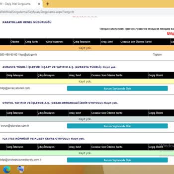 HGS Uygulaması Açılmıyor, İhlalli Geçişlerime Erişemiyorum!