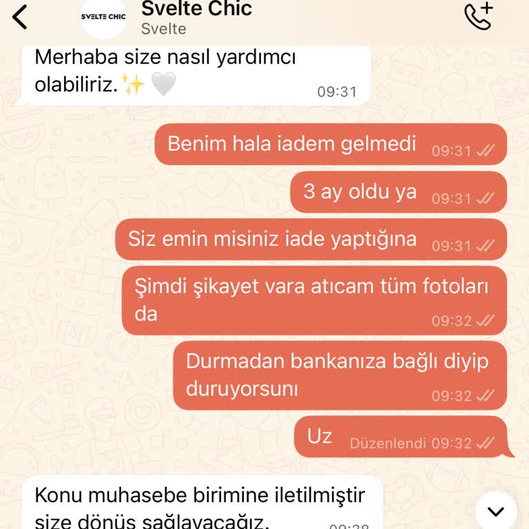 Ücret İadesi 3 Aydır Yapılmıyor, Müşteri Hizmetleri Çözüm Sunmuyor
