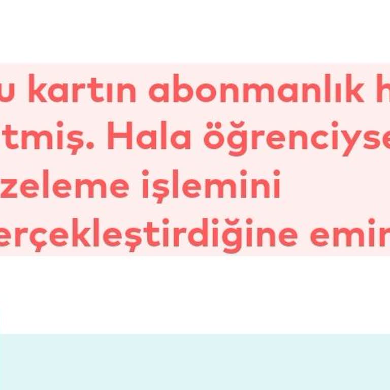 Vizeleme Sorunu Nedeniyle Öğrenci Kartı Kullanılamıyor: Mağduriyetimin Giderilmesini İstiyorum