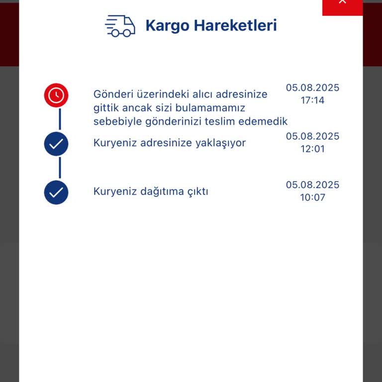 Evde Olmama Rağmen Kargo Teslim Edilmedi, Yanlış Bilgi Girildi