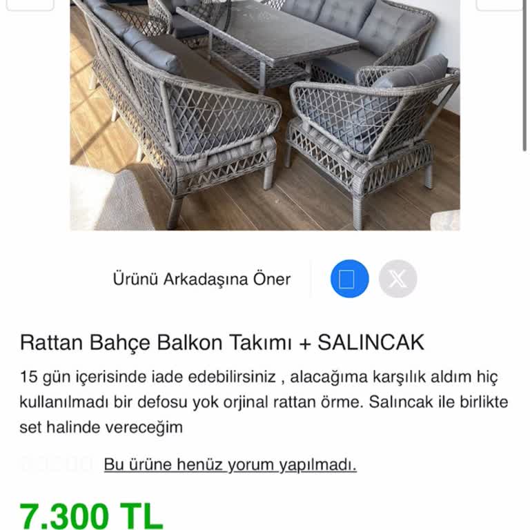 Bank Bahçe Takımı Siparişi Sonrası Ürün Gönderilmedi Ve Satıcıya Ulaşılamadı