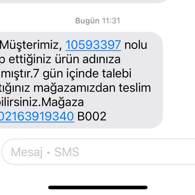 Sipariş Ettiğim Terlik Farklı Numaralarla Teslim Edildi