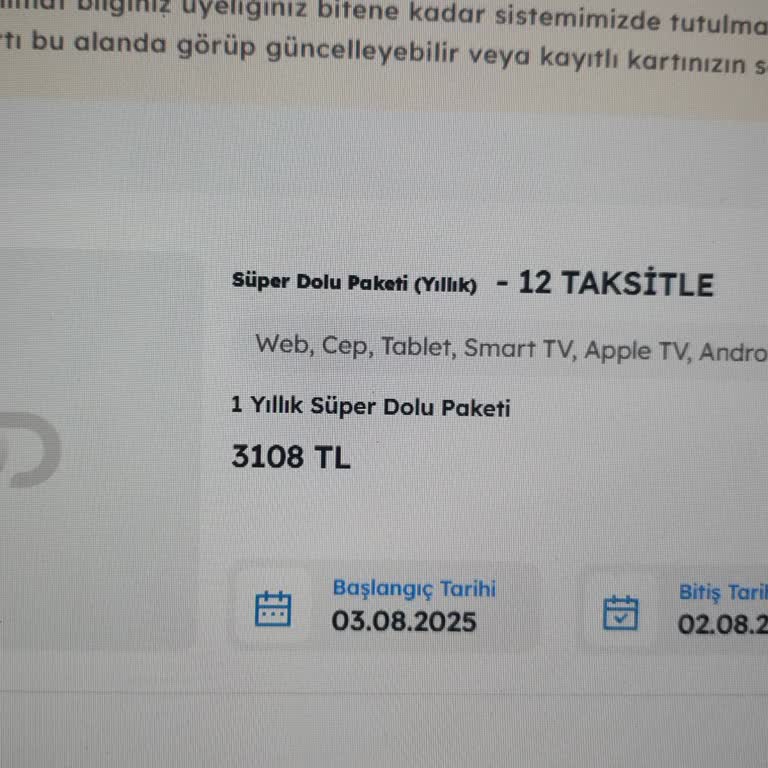 Bir Gün Arayla Üyelikte Yüksek Fiyat Farkı Ve Müşteri Hizmetlerine Ulaşamama