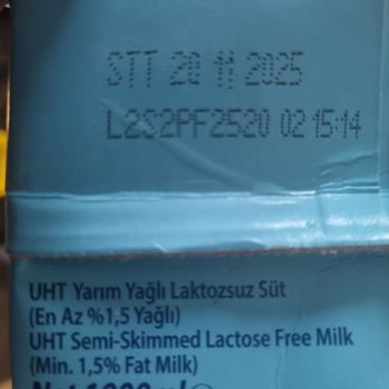 Teksüt Aldığım Laktozsuz Sütlerin Renginde Sorun Yaşadım, Değişim Talep Ediyorum