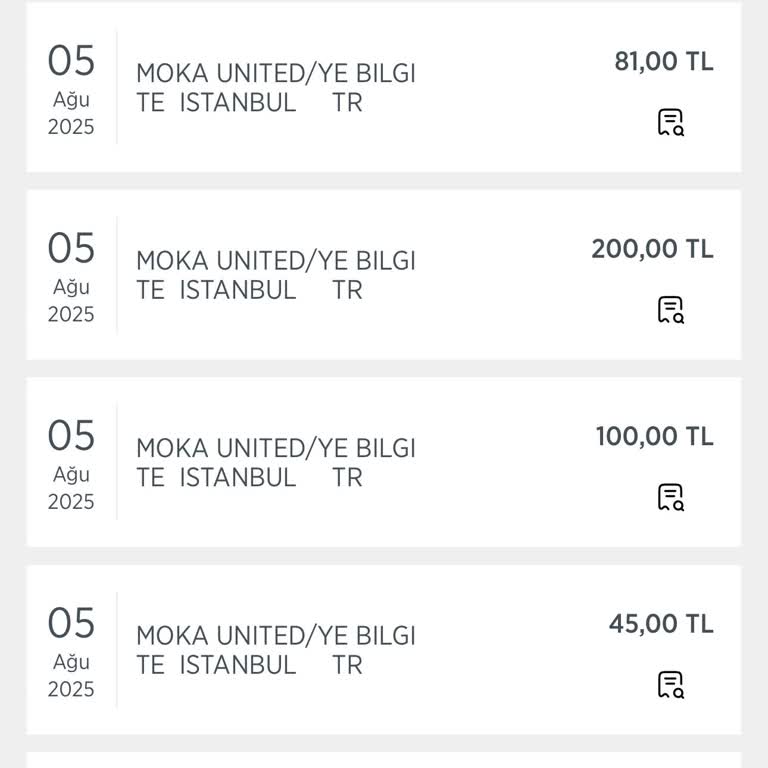 Bilgim Dışında Kredi Kartımdan Moka United Adına Para Çekildi