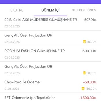 Akbank Kredi Kartı Kampanya Chip-Para Yüklemesi Yapılmadı