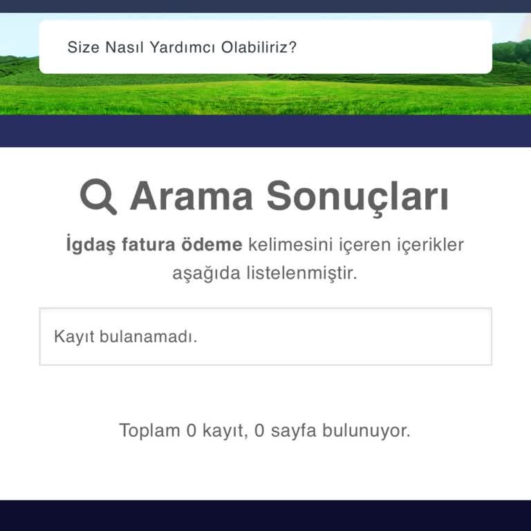 İGDAŞ Online Fatura Ve Sayaç Sorunu