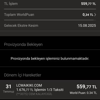 Kampanya Şartlarını Sağladım, Puanım Yüklenmedi