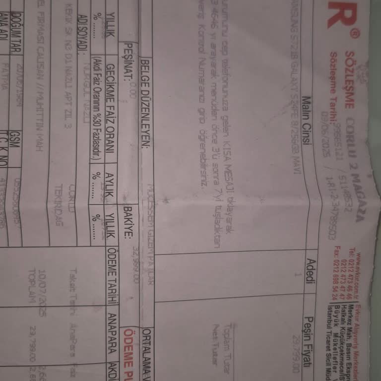 Evkur’da Taksitli Telefon Alımında Yüksek Toplam Ödeme Ve Faiz İndirimi Yapılmaması Mağduriyeti