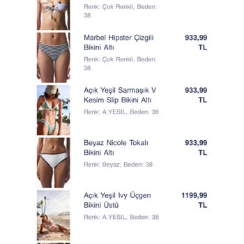 Penti'den Aldığım Bikini Takımında Renk Atması Sorunu