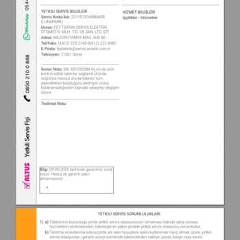 Altus Buzdolabım Sürekli Arızalı, Servis Sorunları Ve Değişim Talebim