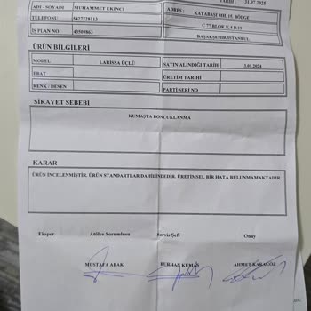 Koltuk Takımında Kalıcı Leke Ve Katlanma Sorunu Çözülmüyor