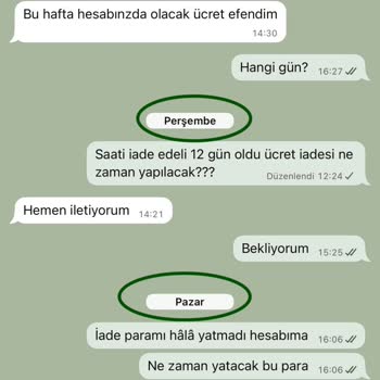 İade Ücreti Hâlâ Yatmadı, Mesajlarıma Cevap Verilmiyor