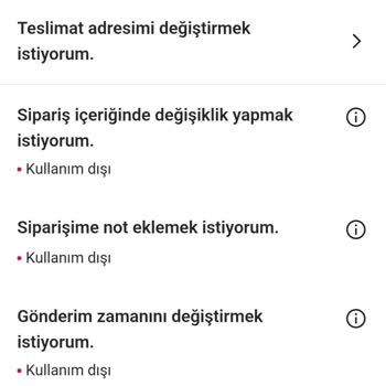 Yemek Siparişi Uygulamasında İptal Ve İletişim Sorunu Yaşadım