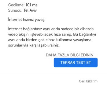 Sürekli Düşük Hız, Taahhüt Edilen İnterneti Alamıyorum