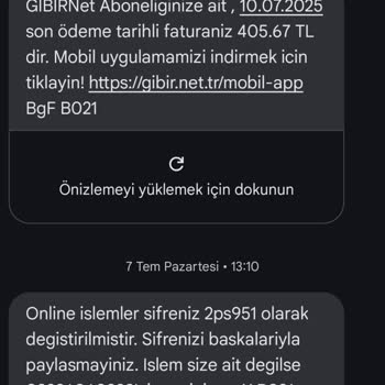 Gıbırnet Ani Ve Yüksek Zamla Müşteri Mağduriyeti