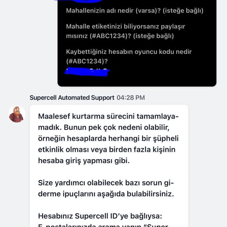 Supercell ID Bağlantısı Sonrası Hesabım Kapandı, Destek Ekibinden Yanıt Alamıyorum