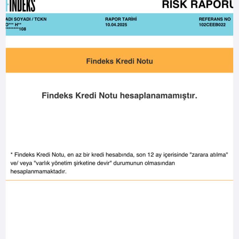 Kapatılan Dosya Nedeniyle Kredi Notum Hesaplanmıyor Mağduriyet Yaşıyorum