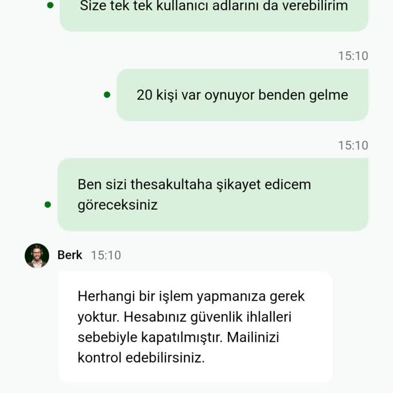 Hesabımın Güvenliği İhlal Edildi, Mağduriyetim Giderilmiyor