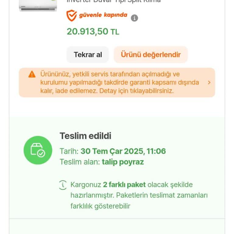Kumtel Klima Kurulumu İçin Servise Ulaşılamıyor, Mağduriyet Yaşıyorum
