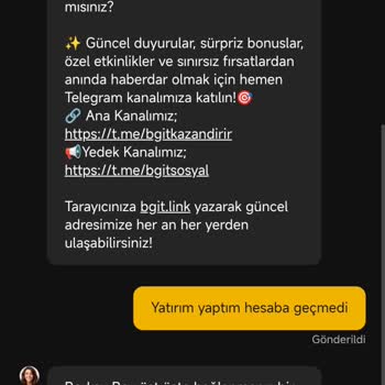 Betgit’te Yatırdığım Bakiyenin Hesabıma Geçmemesi Ve Mağduriyetimin Giderilmesini Talep Ediyorum
