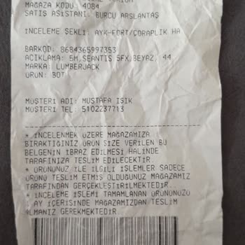 Kısa Sürede Parçalanan Ayakkabı Ve Sonuçsuz İnceleme Süreci