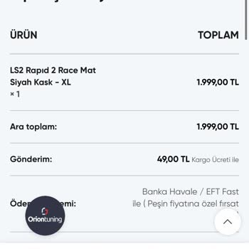 Sipariş Verdiğim Kask Elime Ulaşmadı Ve Param İade Edilmedi