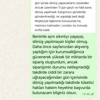 30 Bin TL Tutarındaki Siparişim 16 Gündür Teslim Edilmedi Çözüm Sunulmuyor