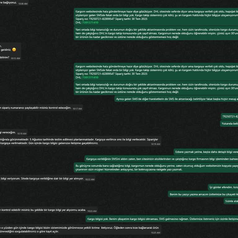 Samsung Monitör Siparişimde Kargo Ve Takip Sorunları