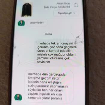 Gardrops'tan İade Edilen Ürünün Parasını Alamıyorum, İletişim Yok