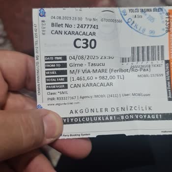 Feribot Yolculuğunda Kaybolan Bagajım Ve Çözümsüz Kalan Mağduriyetim