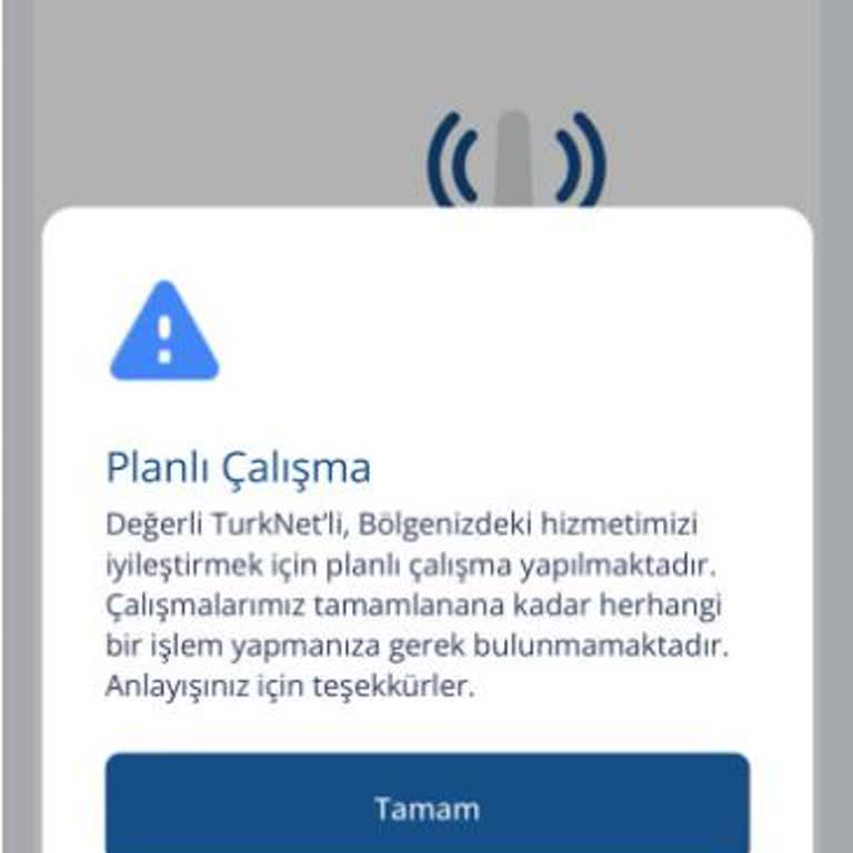 TurkNet İnternet Kesintisi Ve Bilgilendirme Eksikliği Nedeniyle Mağduriyet