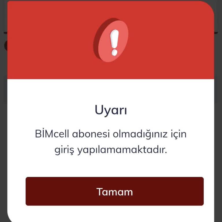 Bimcell Uygulamasına Yeni Hatta Giriş Yapılamıyor Destek Alınamıyor