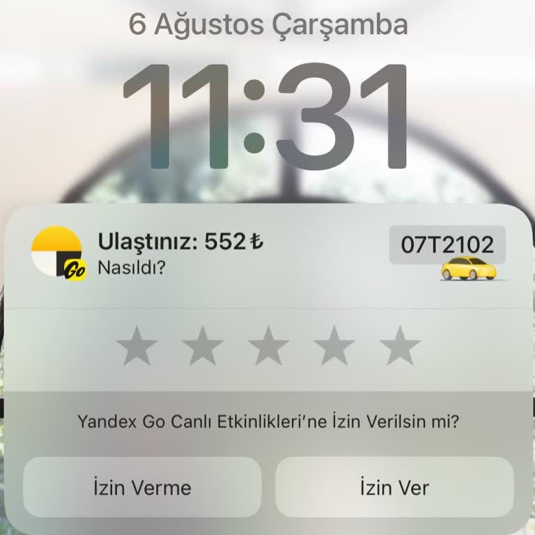 Yandex Go Kartımdan Taksimetreden Fazla Ücret Çekti