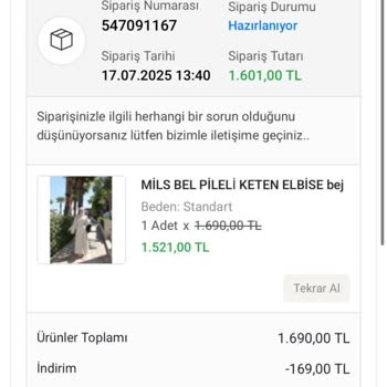 Siparişimde Gecikme Ve Kalitesiz Ürün Deneyimi