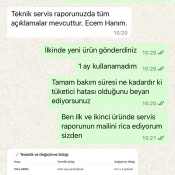 Tekrar Eden Arızalar Ve Çözülmeyen Sorunlar Nedeniyle Para İadesi Talebi