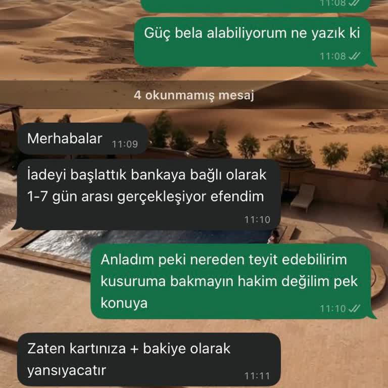 Sipariş Verdiğim Renk Ürün Tedarik Edilmedi
