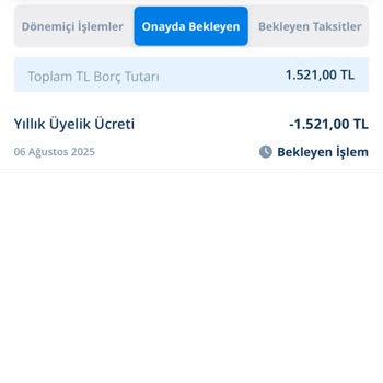 Kredi Kartıma Bilgilendirme Yapılmadan Yıllık Üyelik Ücreti Yansıtıldı