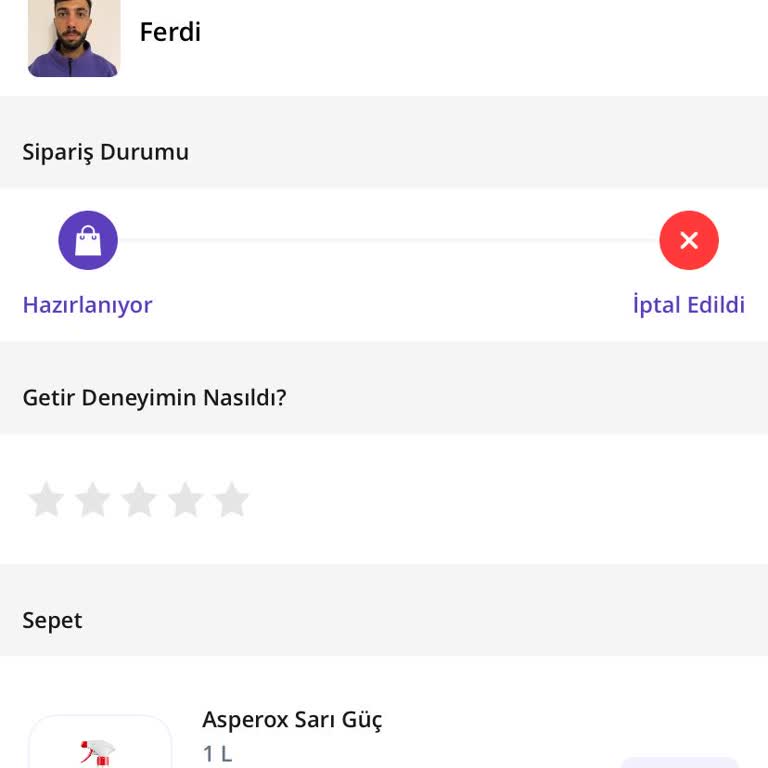 Getir Alışverişimde Eksik İade Mağduriyeti