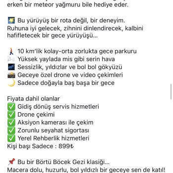 Güvenliksiz Ve Yasalara Aykırı Gece Trekking Turu Mağduriyeti