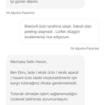 Eksik Ürünle Mağdur Edildim, Delillerim Dikkate Alınmıyor
