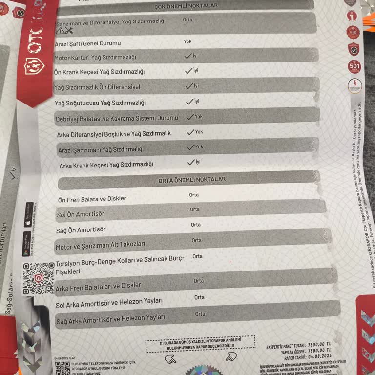 Ekspertiz Raporunda Hayati Kusur Gizlendi, Paramın İadesini İstiyorum