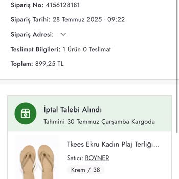 Stokta Olmayan Ürünü Satıp Siparişi İptal Ettiler, Mağduriyetim Giderilsin